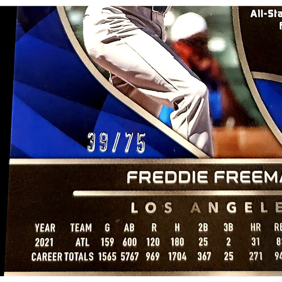 Los Angeles Dodgers Freddie Freeman Finest and Numbered Inserts - Picture 7 of 11